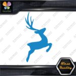 Deer Jumping Male Stag Buck Antlers Plume Hunting Reindeer Decals Stickers Vinyl - Image 10