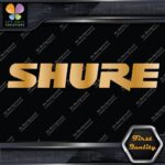 Compatible Shure Microphones Loudspeakers Name Musical Vinyl Decals Stickers - Image 17