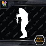 Bigfoot Sasquatch Yeti Holding Fish Sideview Monsters Decals Stickers Vinyl - Image 3