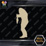 Bigfoot Sasquatch Yeti Holding Fish Sideview Monsters Decals Stickers Vinyl - Image 23