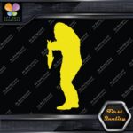 Bigfoot Sasquatch Yeti Holding Fish Sideview Monsters Decals Stickers Vinyl - Image 5