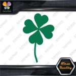 Clover Leaf 4 Four Petals Lucky Irish Shamrock Leaves Decals Stickers Vinyl