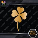 Clover Leaf 4 Four Petals Lucky Irish Shamrock Leaves Decals Stickers Vinyl - Image 17