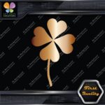 Clover Leaf 4 Four Petals Lucky Irish Shamrock Leaves Decals Stickers Vinyl - Image 19