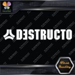 Compatible Destructo Skateboards Full Block Name Logo Decals Stickers Vinyl - Image 3