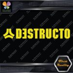 Compatible Destructo Skateboards Full Block Name Logo Decals Stickers Vinyl - Image 4