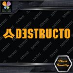 Compatible Destructo Skateboards Full Block Name Logo Decals Stickers Vinyl - Image 6