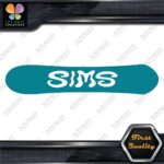 Compatible Sims Wavy Snowboards Hollow Name Letters Sports Decals Stickers Vinyl - Image 13