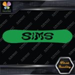Compatible Sims Wavy Snowboards Hollow Name Letters Sports Decals Stickers Vinyl - Image 14