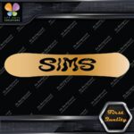 Compatible Sims Wavy Snowboards Hollow Name Letters Sports Decals Stickers Vinyl - Image 17
