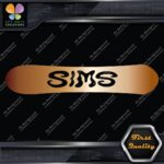 Compatible Sims Wavy Snowboards Hollow Name Letters Sports Decals Stickers Vinyl - Image 19