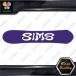 Compatible Sims Wavy Snowboards Hollow Name Letters Sports Decals Stickers Vinyl - Image 22