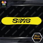 Compatible Sims Wavy Snowboards Hollow Name Letters Sports Decals Stickers Vinyl - Image 5
