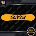 Compatible Sims Wavy Snowboards Hollow Name Letters Sports Decals Stickers Vinyl - Image 6