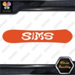 Compatible Sims Wavy Snowboards Hollow Name Letters Sports Decals Stickers Vinyl - Image 7