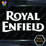 Compatible with Royal Enfield Logo Motorcycles 2 Lines Vinyl Decals Stickers - Image 3