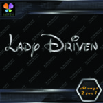 Lady Driven Walt Princess Banner Tuning Girl Power JDM Vinyl Decals Stickers - Image 14