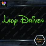 Lady Driven Walt Princess Banner Tuning Girl Power JDM Vinyl Decals Stickers - Image 16