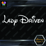 Lady Driven Walt Princess Banner Tuning Girl Power JDM Vinyl Decals Stickers - Image 5