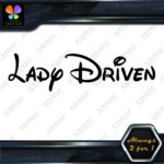 Lady Driven Walt Princess Banner Tuning Girl Power JDM Vinyl Decals Stickers - Image 7