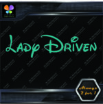 Lady Driven Walt Princess Banner Tuning Girl Power JDM Vinyl Decals Stickers - Image 8