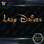 Lady Driven Walt Princess Banner Tuning Girl Power JDM Vinyl Decals Stickers - Image 9