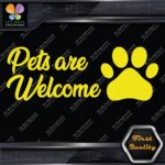 Pets Are Welcome Door Sign Message Stores Restaurant Shops Decals Stickers Vinyl - Image 6
