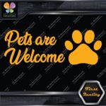 Pets Are Welcome Door Sign Message Stores Restaurant Shops Decals Stickers Vinyl - Image 7