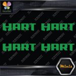 Compatible Hart Tools Name Only Logo Pack of 4 MINI SIZE Decals Stickers Vinyl - Image 14