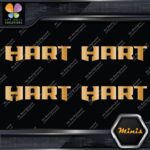 Compatible Hart Tools Name Only Logo Pack of 4 MINI SIZE Decals Stickers Vinyl - Image 17