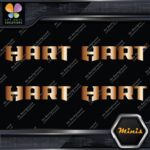 Compatible Hart Tools Name Only Logo Pack of 4 MINI SIZE Decals Stickers Vinyl - Image 19