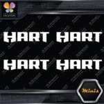 Compatible Hart Tools Name Only Logo Pack of 4 MINI SIZE Decals Stickers Vinyl - Image 3