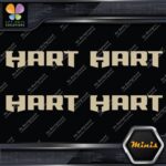 Compatible Hart Tools Name Only Logo Pack of 4 MINI SIZE Decals Stickers Vinyl - Image 23