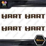 Compatible Hart Tools Name Only Logo Pack of 4 MINI SIZE Decals Stickers Vinyl - Image 24