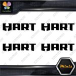 Compatible Hart Tools Name Only Logo Pack of 4 MINI SIZE Decals Stickers Vinyl - Image 4