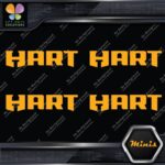 Compatible Hart Tools Name Only Logo Pack of 4 MINI SIZE Decals Stickers Vinyl - Image 7