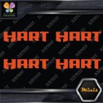 Compatible Hart Tools Name Only Logo Pack of 4 MINI SIZE Decals Stickers Vinyl - Image 8