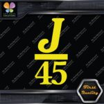 Compatible J 45 Boats J45 Sailing Boating Sports Logo Decals Stickers Vinyl - Image 5