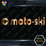 Compatible with Moto-Ski Vintage Snowmobile Long Name Logo Vinyl Decals Stickers - Image 14