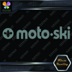 Compatible with Moto-Ski Vintage Snowmobile Long Name Logo Vinyl Decals Stickers - Image 16