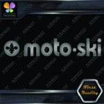 Compatible with Moto-Ski Vintage Snowmobile Long Name Logo Vinyl Decals Stickers - Image 17