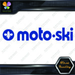 Compatible with Moto-Ski Vintage Snowmobile Long Name Logo Vinyl Decals Stickers - Image 3
