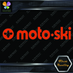 Compatible with Moto-Ski Vintage Snowmobile Long Name Logo Vinyl Decals Stickers - Image 4