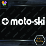 Compatible with Moto-Ski Vintage Snowmobile Long Name Logo Vinyl Decals Stickers - Image 5