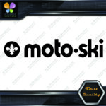 Compatible with Moto-Ski Vintage Snowmobile Long Name Logo Vinyl Decals Stickers - Image 6