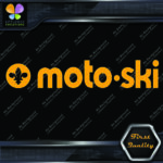 Compatible with Moto-Ski Vintage Snowmobile Long Name Logo Vinyl Decals Stickers - Image 9