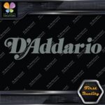 Compatible D'Addario Guitars Vintage Name Only Logo Vinyl Decals Stickers - Image 5