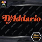 Compatible D'Addario Guitars Vintage Name Only Logo Vinyl Decals Stickers - Image 8