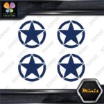 Army Star in Circle Crest Emblem Pack of 4 MINI SIZE Decals Stickers Vinyl - Image 13