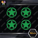 Army Star in Circle Crest Emblem Pack of 4 MINI SIZE Decals Stickers Vinyl - Image 15